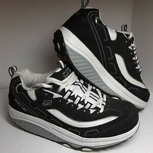 Skechers Shape Ups Black And White Womens 10